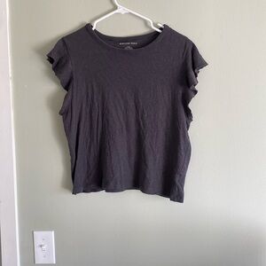 Ae ruffle sleeve top